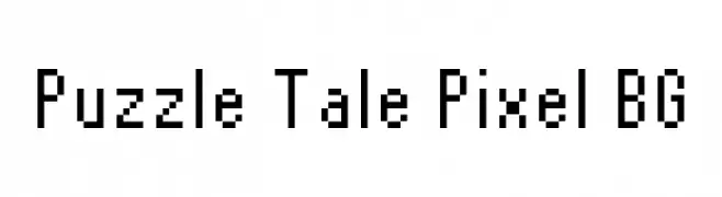 Puzzle Tale Pixel BG  Fuentes Gratis Descargar