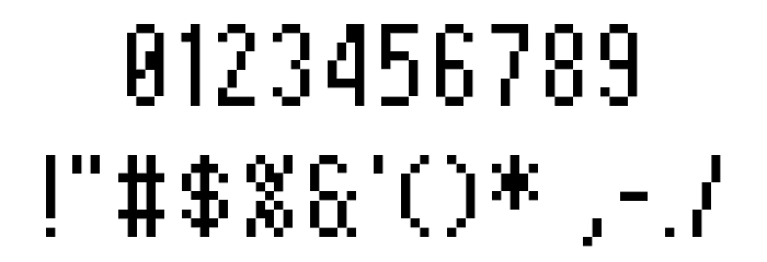 Puzzle Tale Pixel BG Font OTHER CHARS