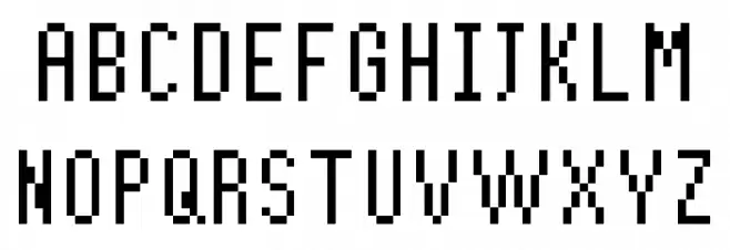 Puzzle Tale Pixel BG Font Litere mari
