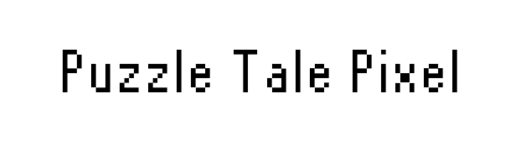 Puzzle Tale Pixel  Скачать бесплатные шрифты