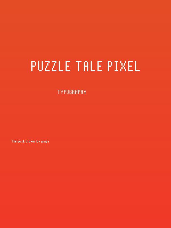 Puzzle Tale Pixel Poster