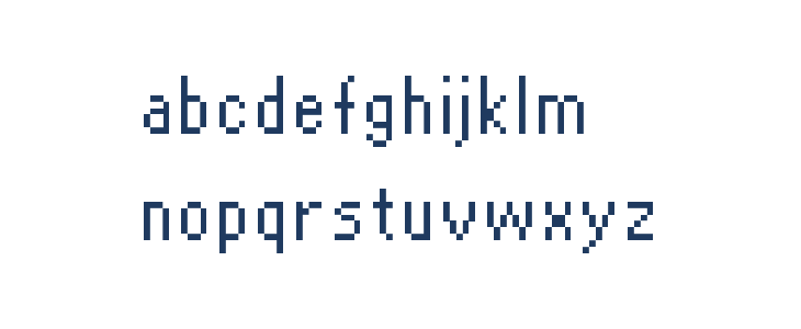 Puzzle Tale Pixel Lowercase