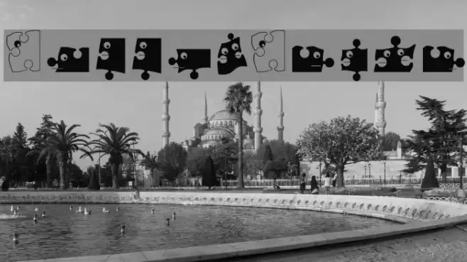 PuzzleParts Font examples