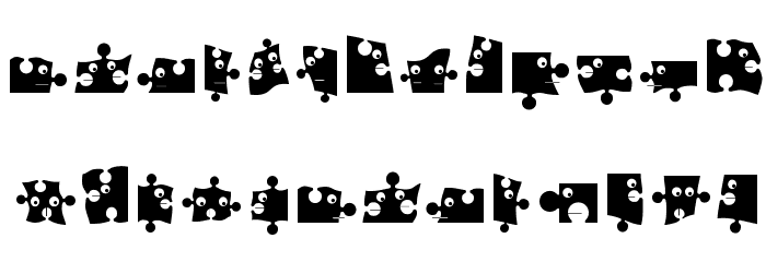 PuzzleParts フォント 小文字