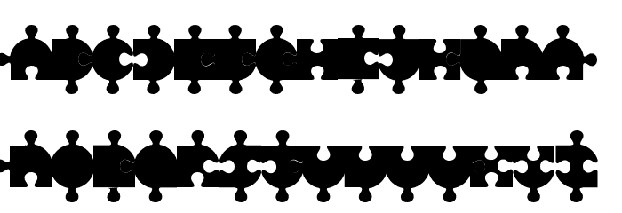 Puzzle フォント 小文字