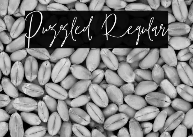 Puzzled Regular Font examples