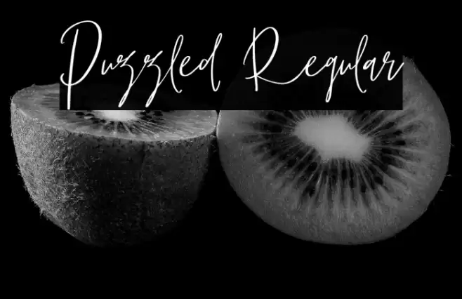 Puzzled Regular Font examples