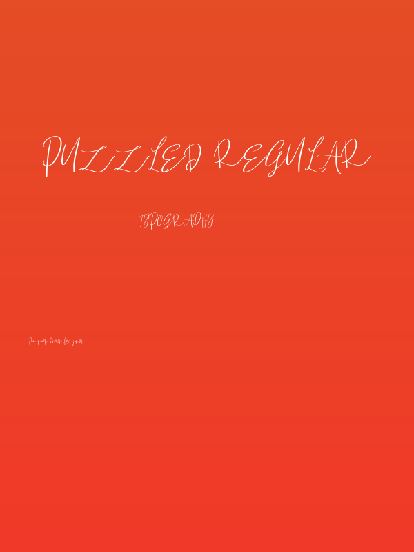 Puzzled Regular Poster