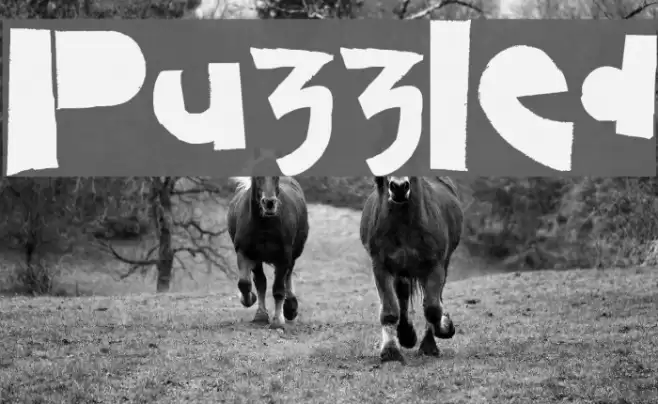 Puzzled Font examples