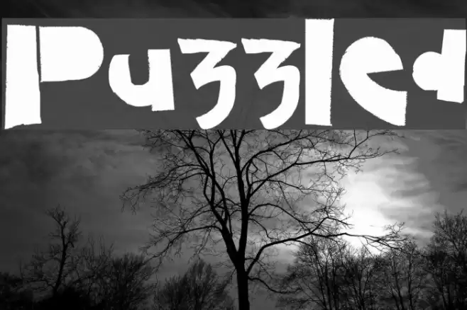 Puzzled Font examples