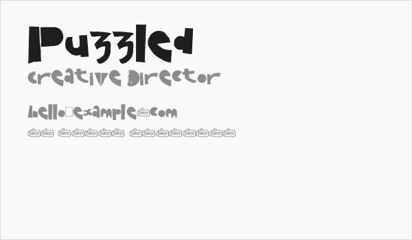 Puzzled Business Card