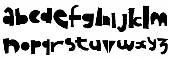 Puzzled Font LOWERCASE