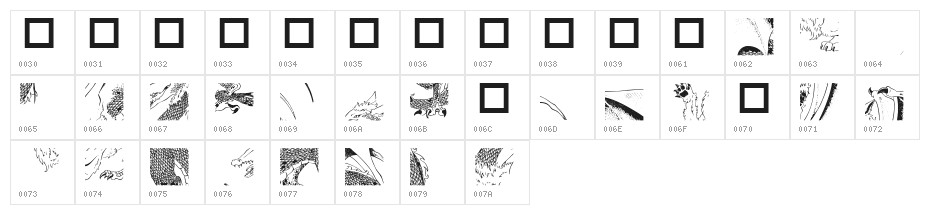 Puzzler2 Character Map