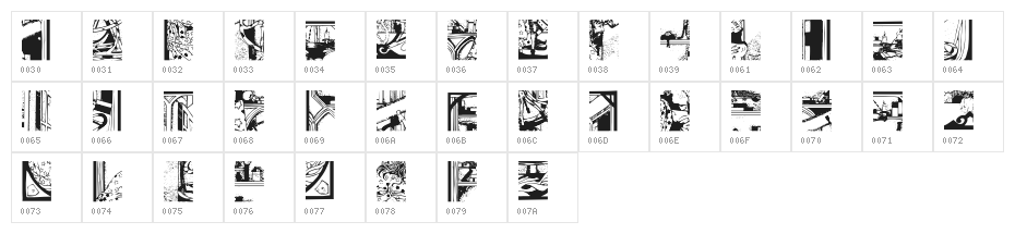 Puzzler3 Character Map