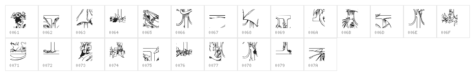 Puzzler4 Character Map