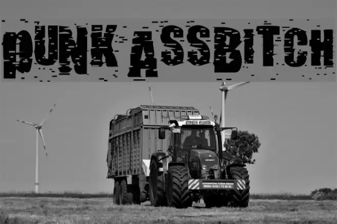 pUNKASSBITCH Шрифта examples