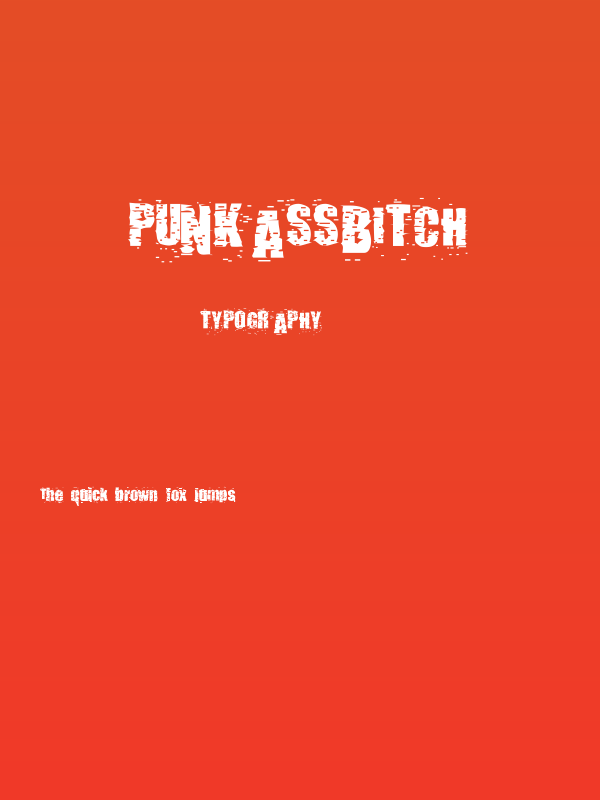 pUNKASSBITCH Poster