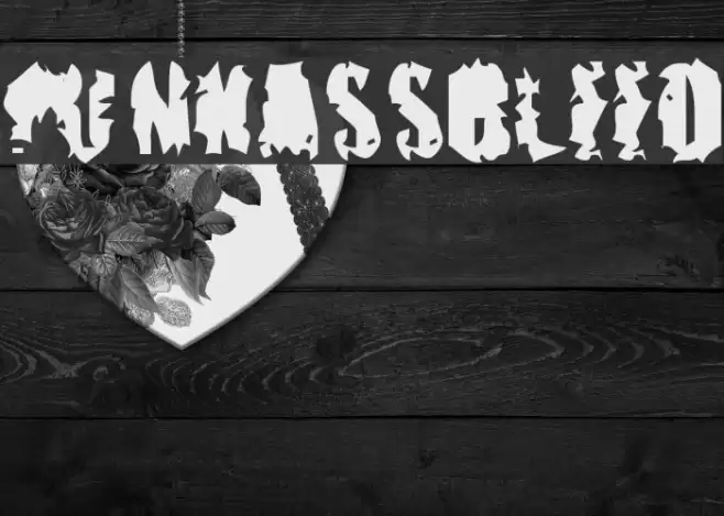 pUNKASSBLEED Font examples