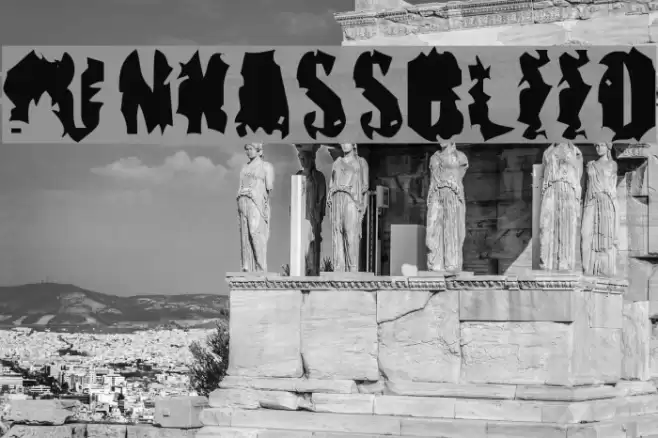 pUNKASSBLEED Font examples