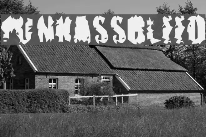 pUNKASSBLEED Font examples