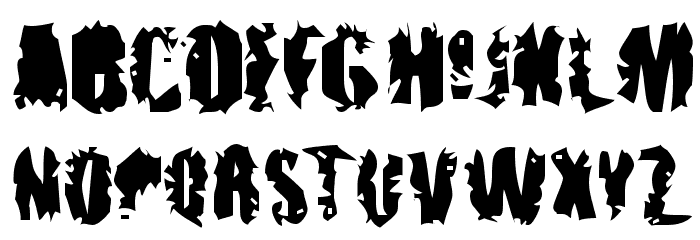 pUNKASSBLEED Font LOWERCASE