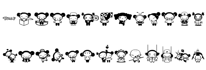 pucca Font LOWERCASE