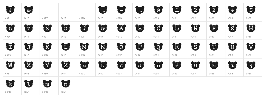puchan Character Map