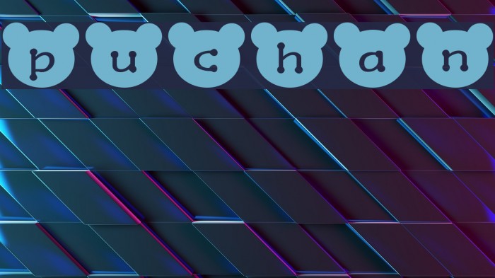 puchan Font examples