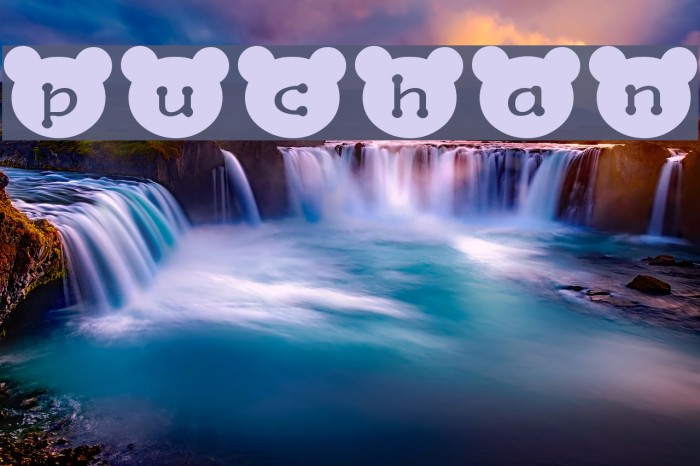puchan Font examples