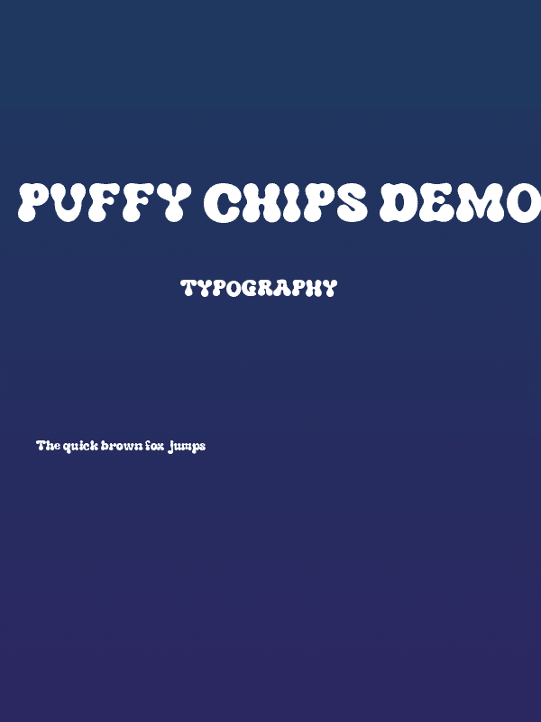 puffy chips DEMO Regular Poster