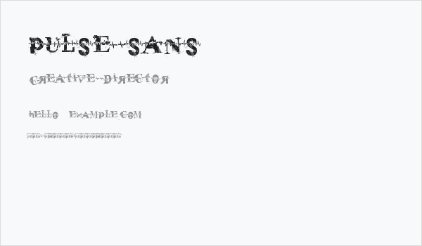 pulse sans Business Card