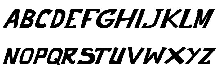 punch it PGS Italic Font LOWERCASE