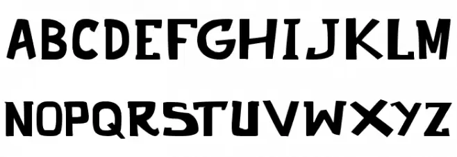 punch it PGS Schriftart Groß