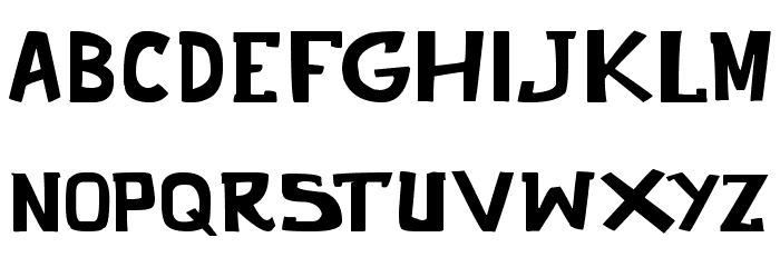 punch it PGS Font LOWERCASE