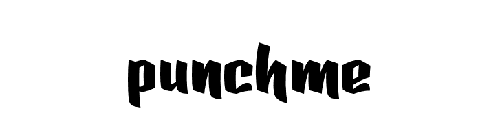 punchme  font caratteri gratis