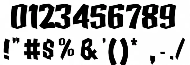 punchme Font OTHER CHARS