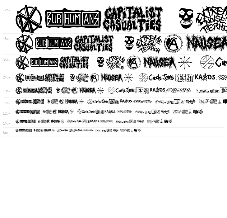 punk rawk dingbatz Waterfall