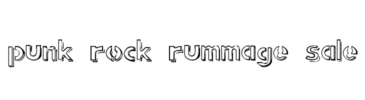 punk rock rummage sale  フリーフォントのダウンロード