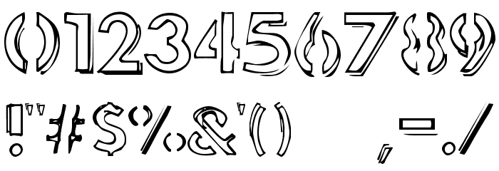 punk rock rummage sale Font OTHER CHARS