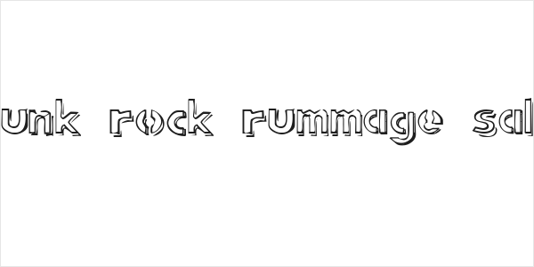 punk rock rummage sale Logo