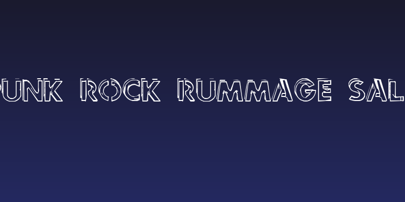 punk rock rummage sale Social Header