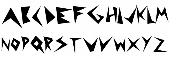 puntúa display Schriftart Groß
