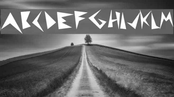 puntúa display Font examples