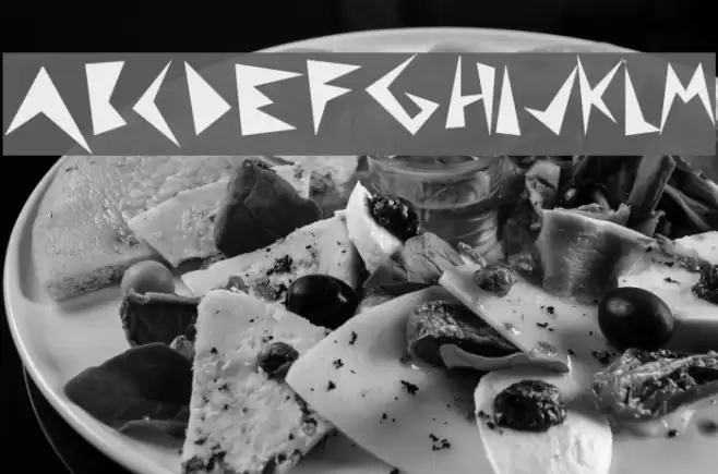 puntúa display Font examples