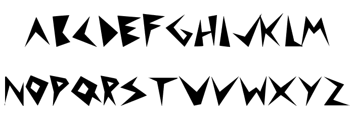 puntúa display Font LOWERCASE