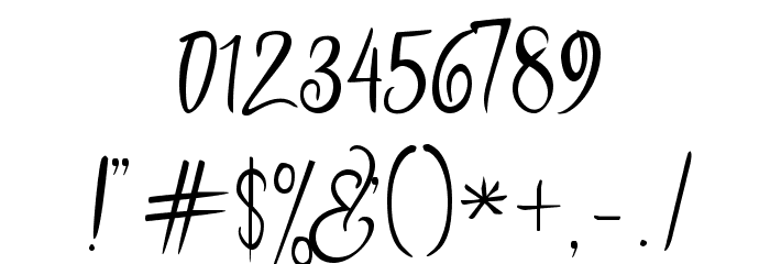 puralova Regular Font OTHER CHARS