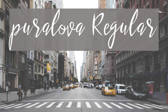 puralova Regular Font examples