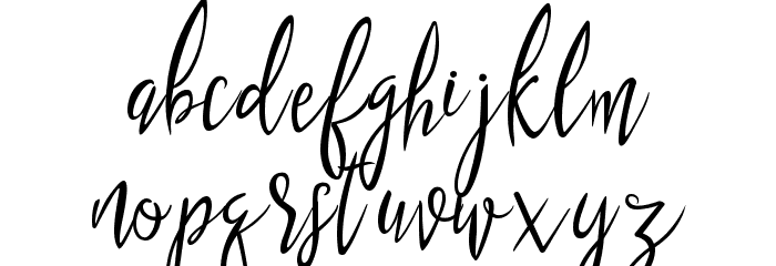 puralova Regular Font LOWERCASE