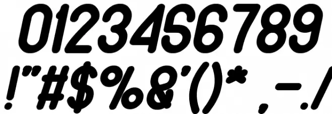 pure and simple everytime Bold Italic Font OTHER CHARS