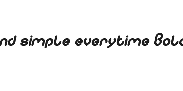pure and simple everytime Bold Italic Logo